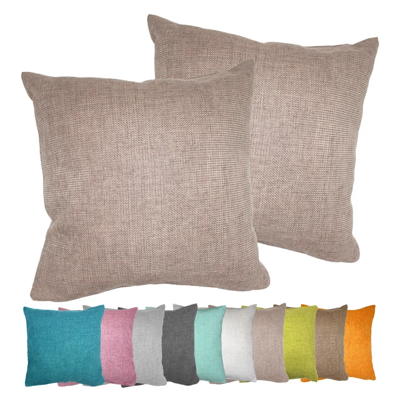 MOON-Luxury Doppelpack Kissenhülle in Struktur-Optik Chenille garngefärbt 30x50 Kissenbezug Dallas