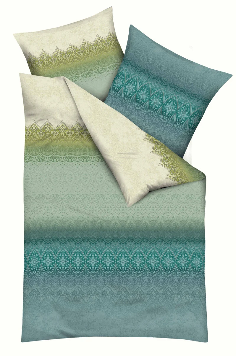Kaeppel Mako Satin Bettwäsche 100% Baumwolle Crystal 135x200