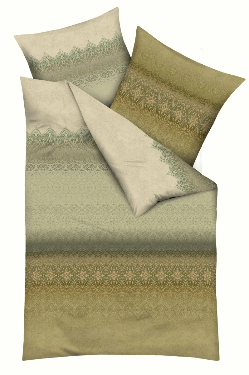 Kaeppel Mako Satin Bettwäsche 100% Baumwolle Crystal 135x200