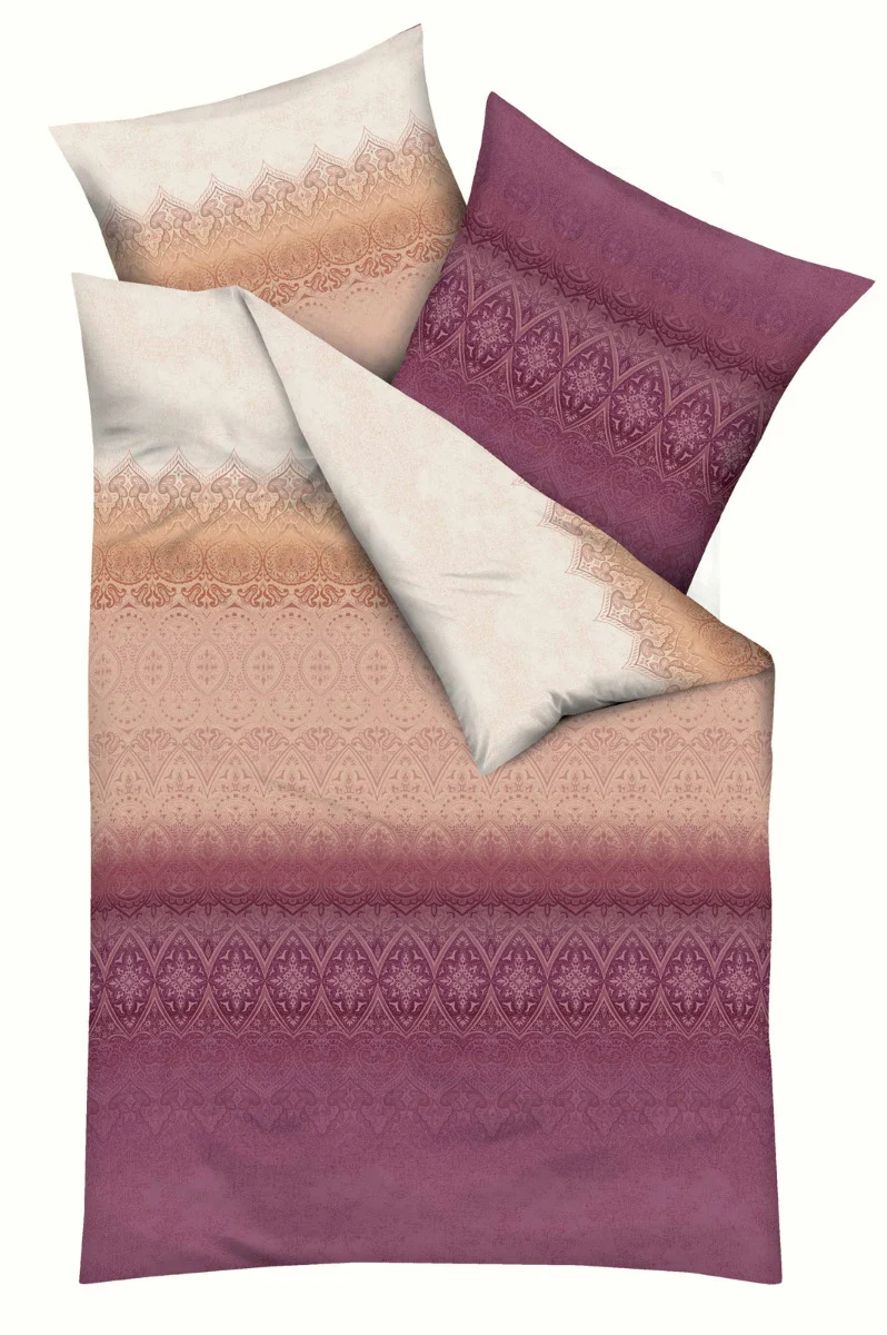 Kaeppel Mako Satin Bettwäsche 100% Baumwolle Crystal 135x200