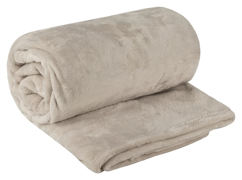 Cashmere Touch Flanell Kuscheldecke Wohndecke uni 150x200 cm MOON