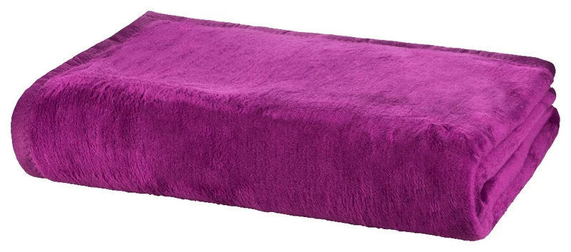 Kuscheldecke 150x200cm Wolldecke einfarbig uni Decke Baumwollmix MOON Classic