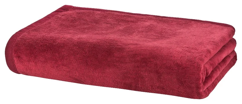 Kuscheldecke 150x200cm Wolldecke einfarbig uni Decke Baumwollmix MOON Classic