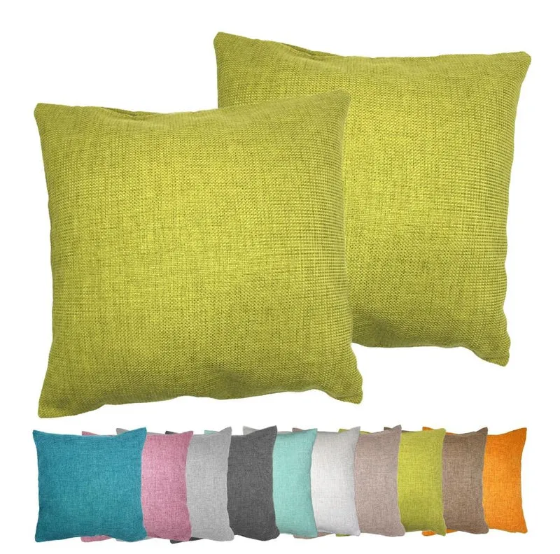 MOON-Luxury 2er Pack Kissenhülle Strukturoptik Chenille garngefärbt 40x40 Dallas