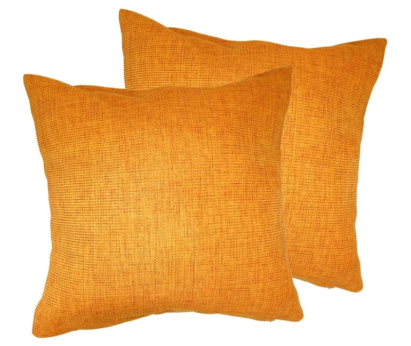 MOON-Luxury 2er Pack Kissenhülle Strukturoptik Chenille garngefärbt 40x40 Dallas
