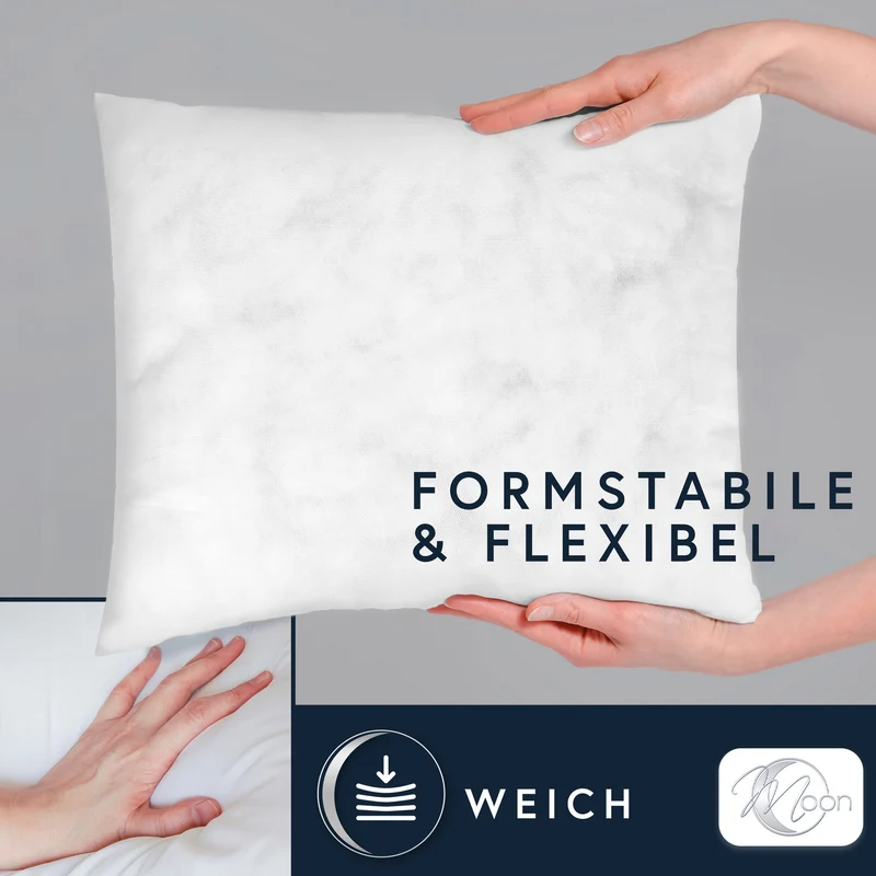 4er Pack Füllkissen Innenkissen fest gefüllt Polyester Nonwoven Moon