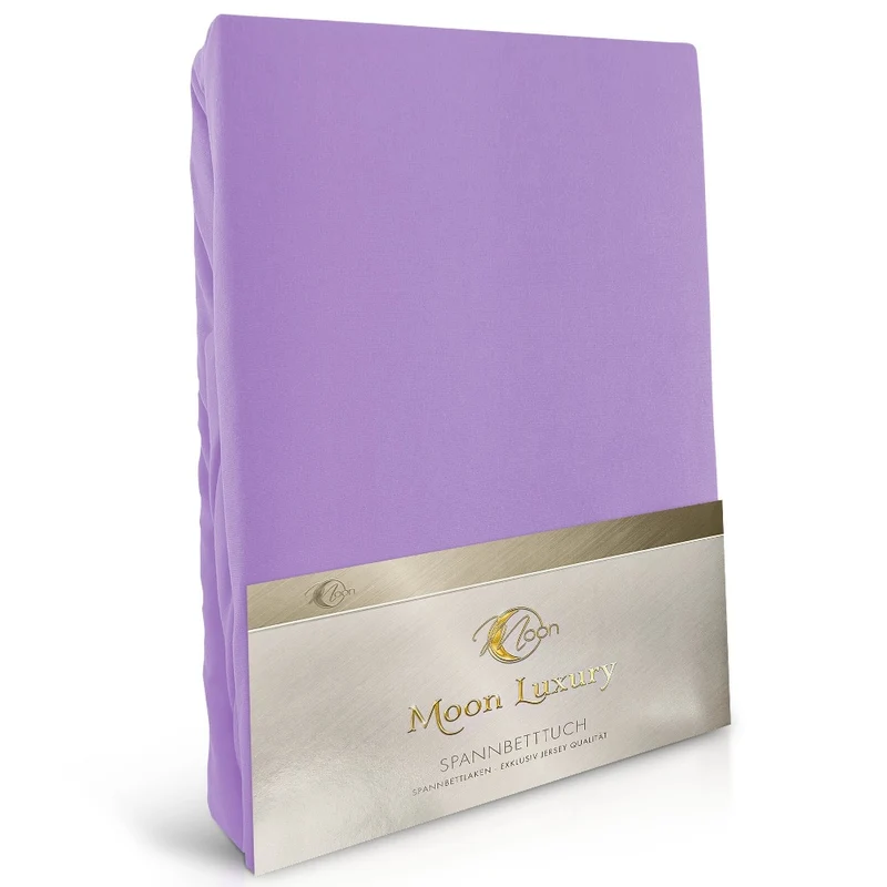Moon-Luxury Topper Spannbettlaken Jersey 97% Mako-Baumwolle 3% Elastan, 230g/m²