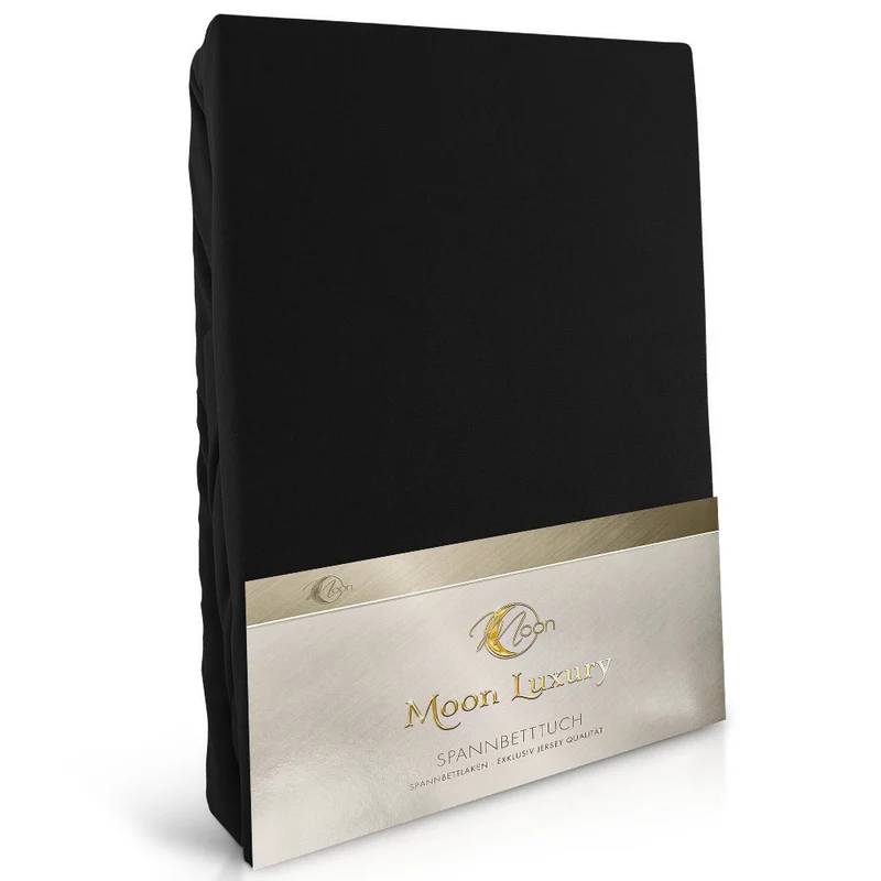 Moon-Luxury Topper Spannbettlaken Jersey 97% Mako-Baumwolle 3% Elastan, 230g/m²