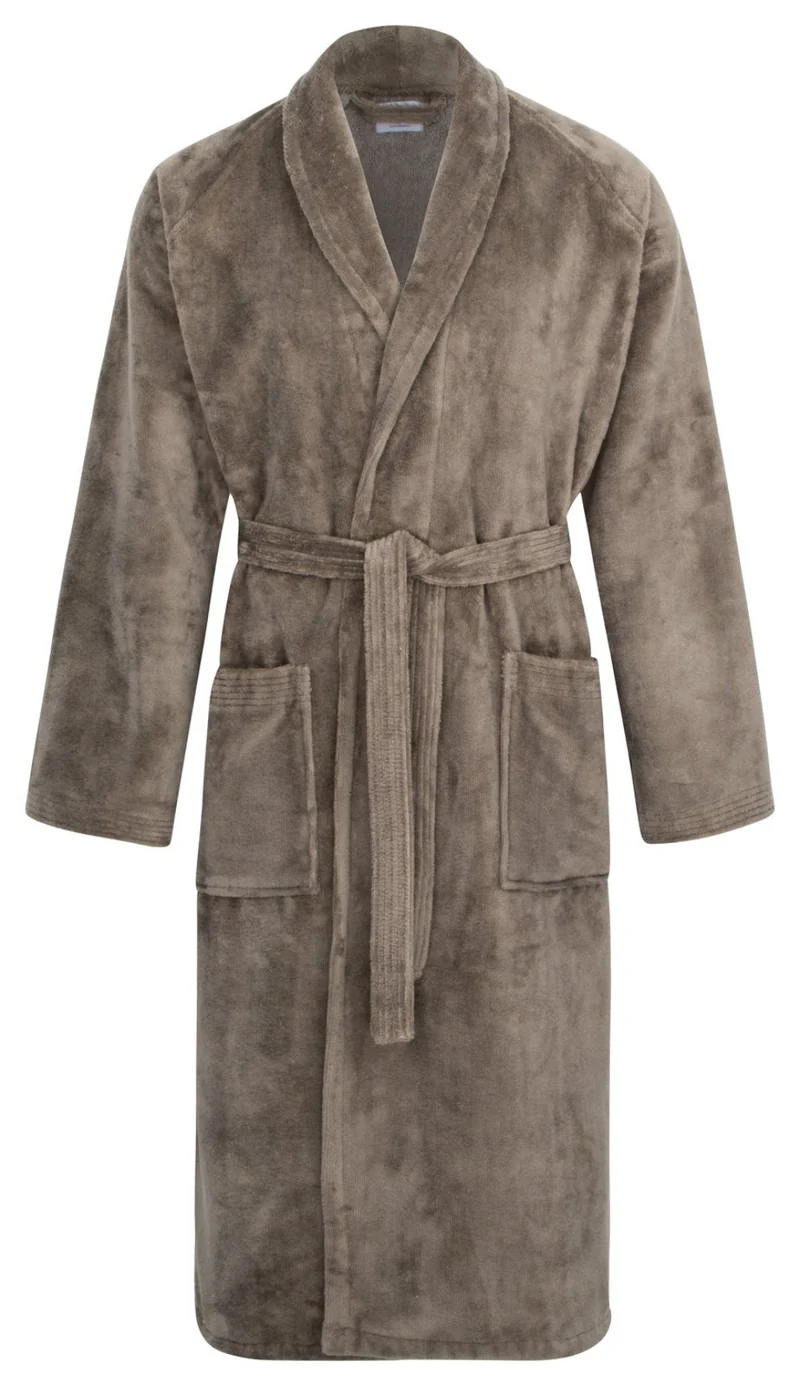 Floringo Luxus Bademantel mit Schalkragen Twin-Star super soft 95°