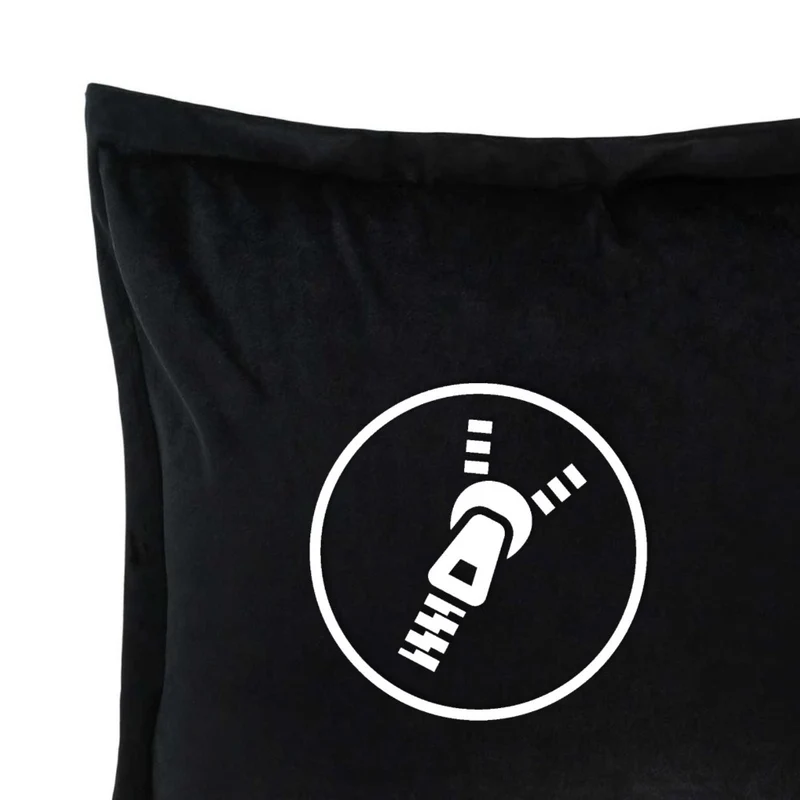 2er Pack Kissenhülle 40x40 cm Kissenbezug edle Samt Optik Moon Flora