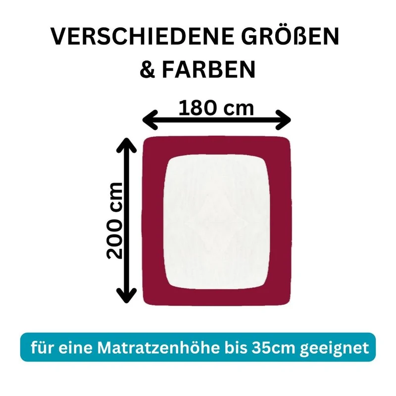 Spannbetttuch 180x200-200x220 cm Spannbettlaken 240g/m² MOON Line Platin