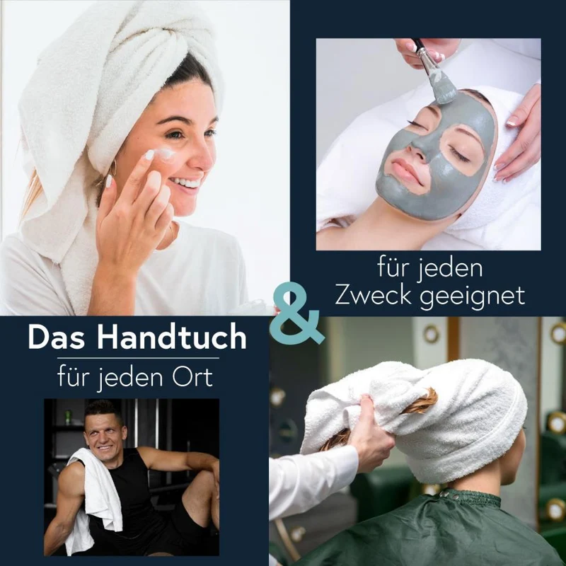 Friseurhandtuch Microfaser Duschtuch Handtuch Gästetuch mit Aufhänger Floringo