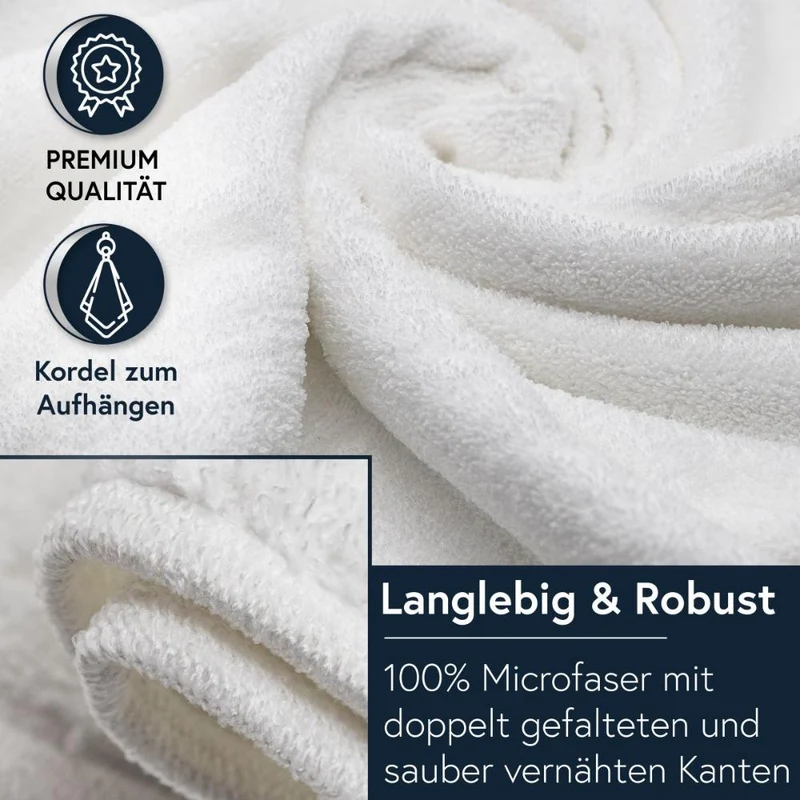 Friseurhandtuch Microfaser Duschtuch Handtuch Gästetuch mit Aufhänger Floringo