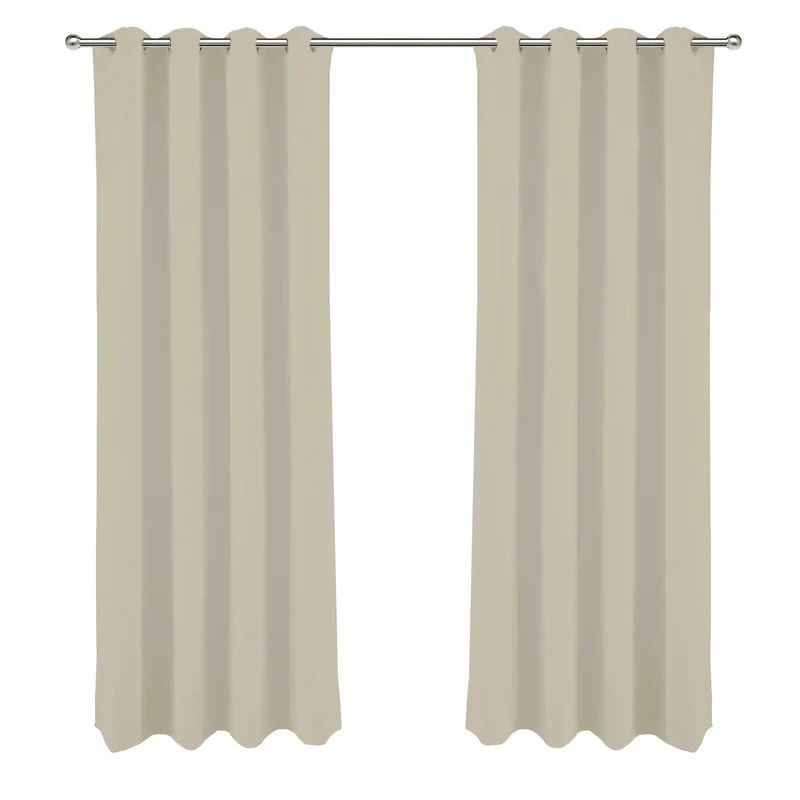 2er Pack Verdunkelungsvorhang 140x245cm Vorhang Verdunkelung Ösen Goldmond London