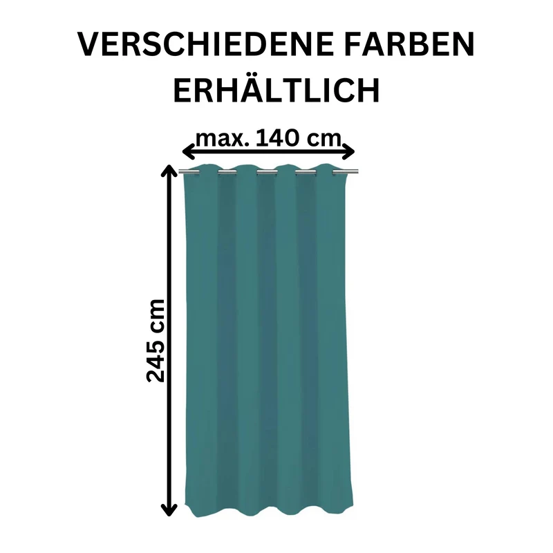 2er Pack Verdunkelungsvorhang 140x245cm Vorhang Verdunkelung Ösen Goldmond London