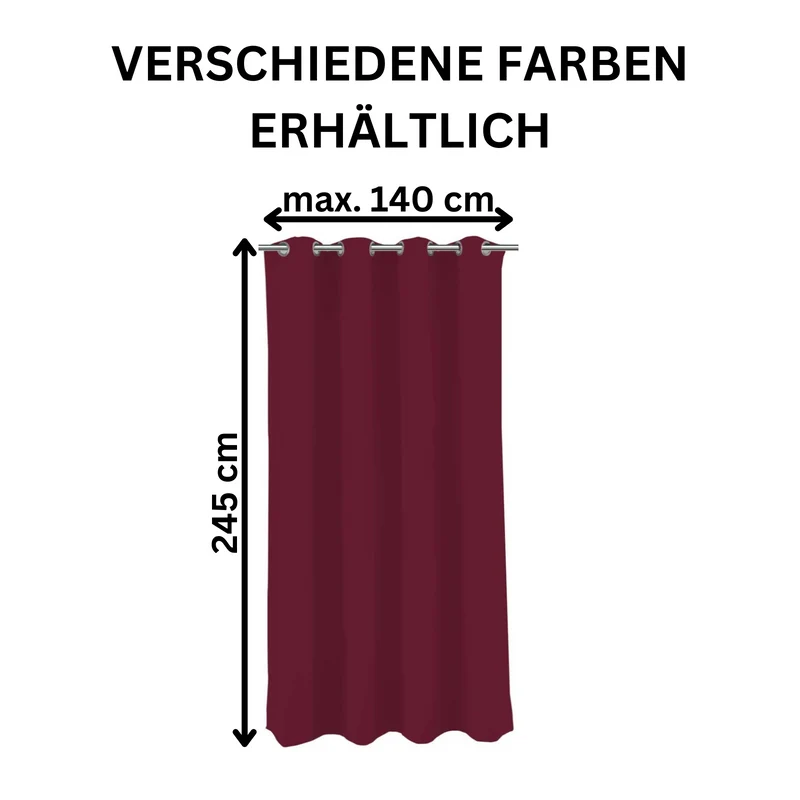 2er Pack Verdunkelungsvorhang 140x245cm Vorhang Verdunkelung Ösen Goldmond London