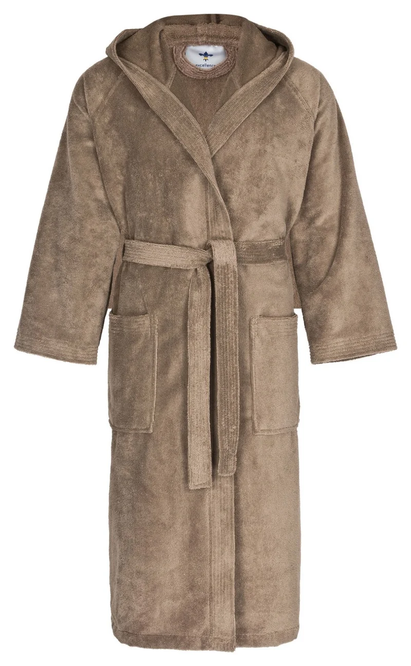 Floringo Luxus Bademantel mit Kapuze Twin-Star super soft