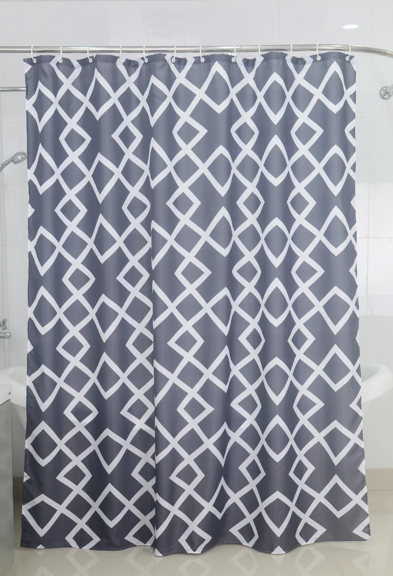 Textil Duschvorhang Badewannenvorhang Vorhang 180x200 incl. 12 Ringe