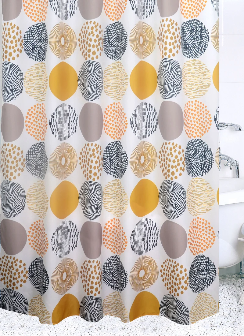 Textil Duschvorhang Badewannenvorhang Vorhang 180x200 incl. 12 Ringe