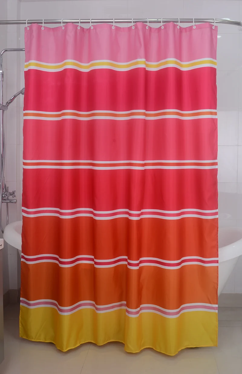 Textil Duschvorhang Badewannenvorhang Vorhang 180x200 incl. 12 Ringe