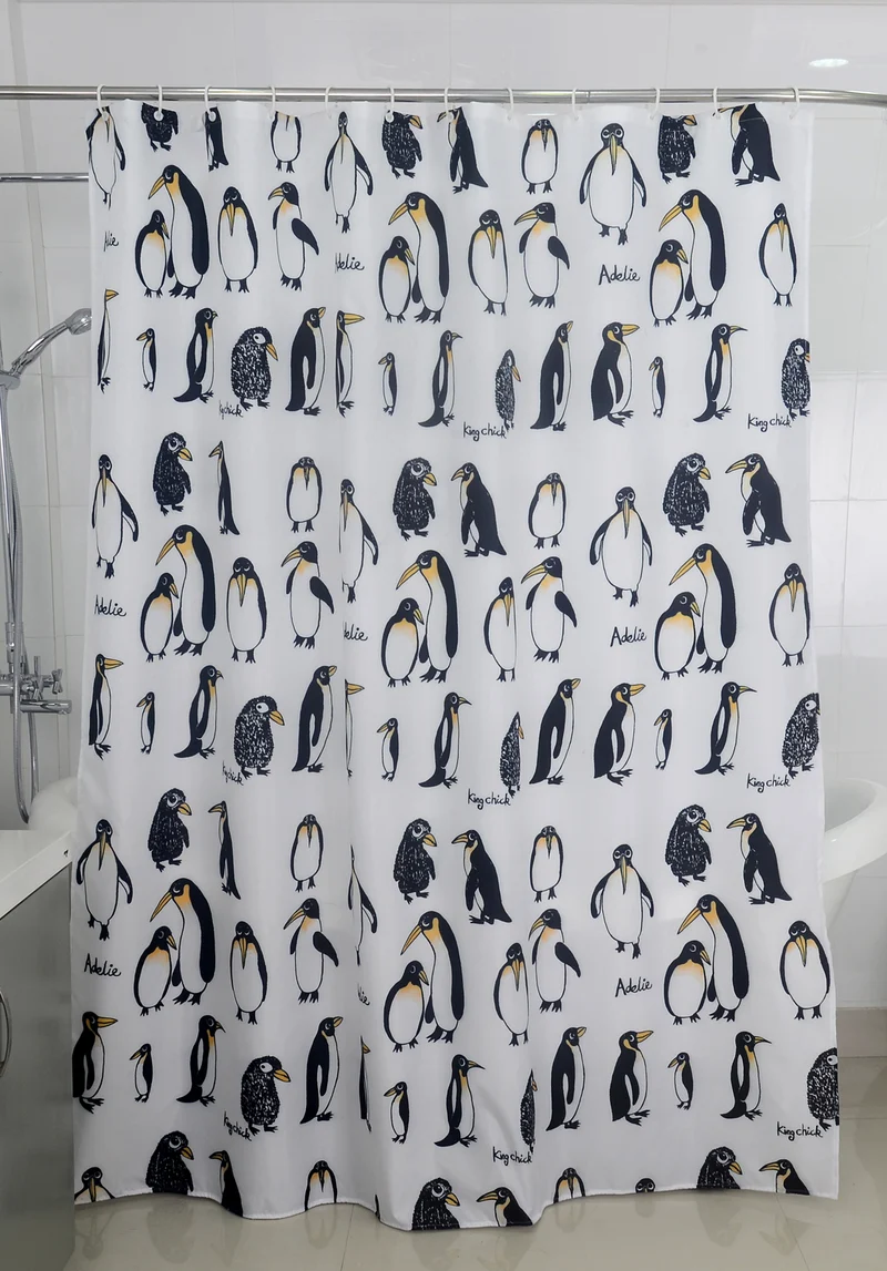 Textil Duschvorhang Badewannenvorhang Vorhang 180x200 incl. 12 Ringe