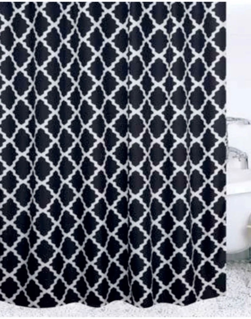 Textil Duschvorhang Badewannenvorhang Vorhang 180x200 incl. 12 Ringe