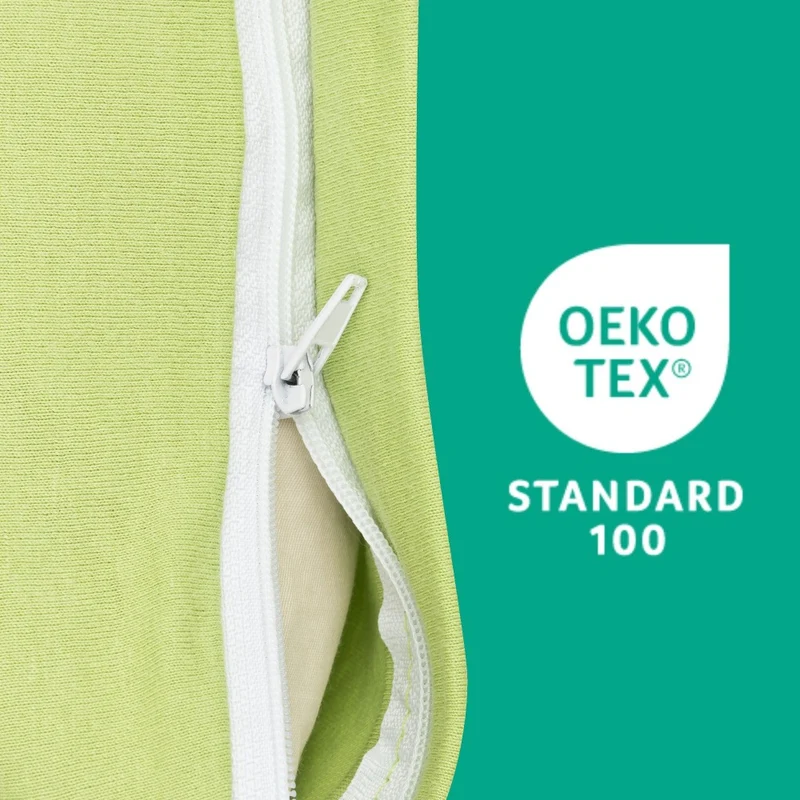 MOON Line-green 2er Pack Kissenbezug Kissenhülle Jersey 160g/m² 100% Baumwolle