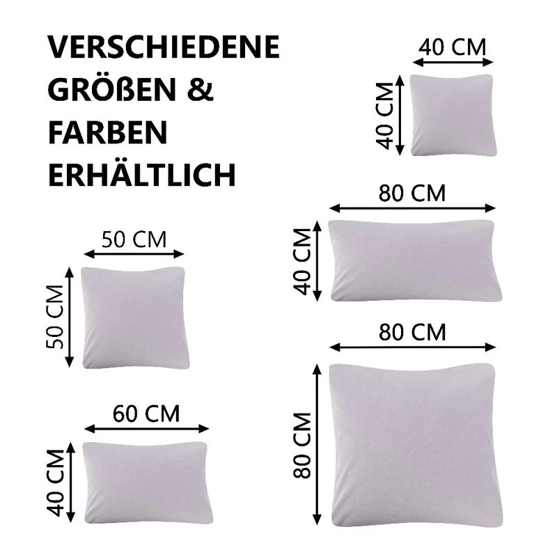 MOON Line-green 2er Pack Kissenbezug Kissenhülle Jersey 160g/m² 100% Baumwolle