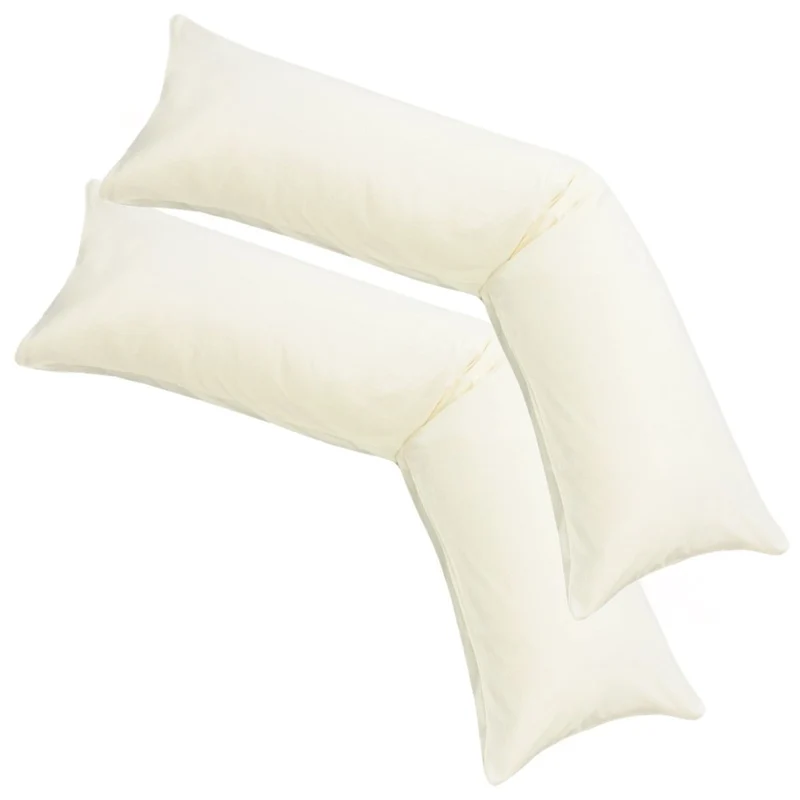 MOON 2er Pack Seitenschläferkissen Bezug Jersey Kissenbezug 40x145 oder 40x200