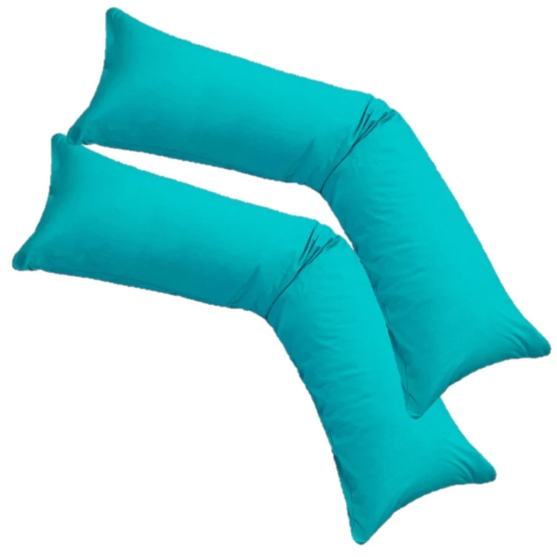 MOON 2er Pack Seitenschläferkissen Bezug Jersey Kissenbezug 40x145 oder 40x200