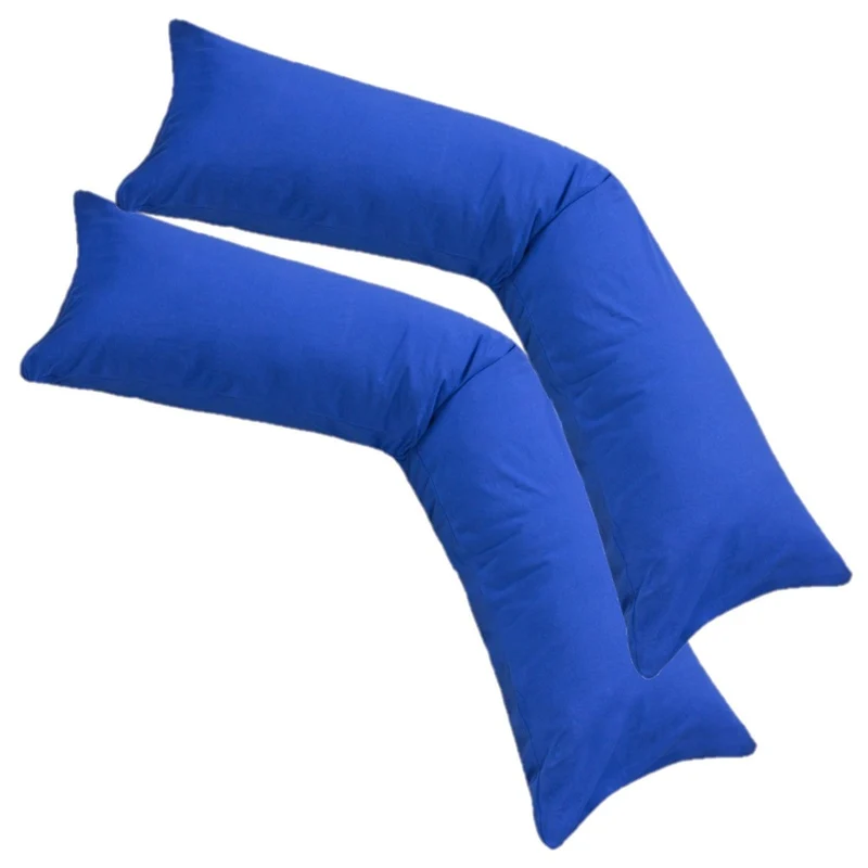 MOON 2er Pack Seitenschläferkissen Bezug Jersey Kissenbezug 40x145 oder 40x200