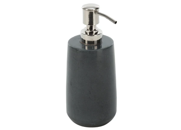 Soapstone Seifenspender von Möve - schwarzer Speckstein