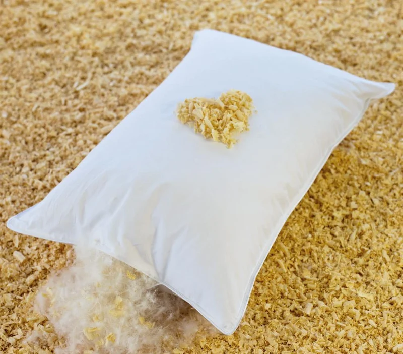 Zirbenholz und Daunen Kissen Kuschelkissen Sofakissen Hermetic® Zirbe