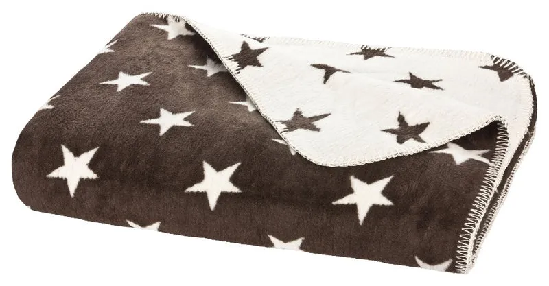 Moon Luxus Sterne Wolldecke Kuscheldecke 150x200