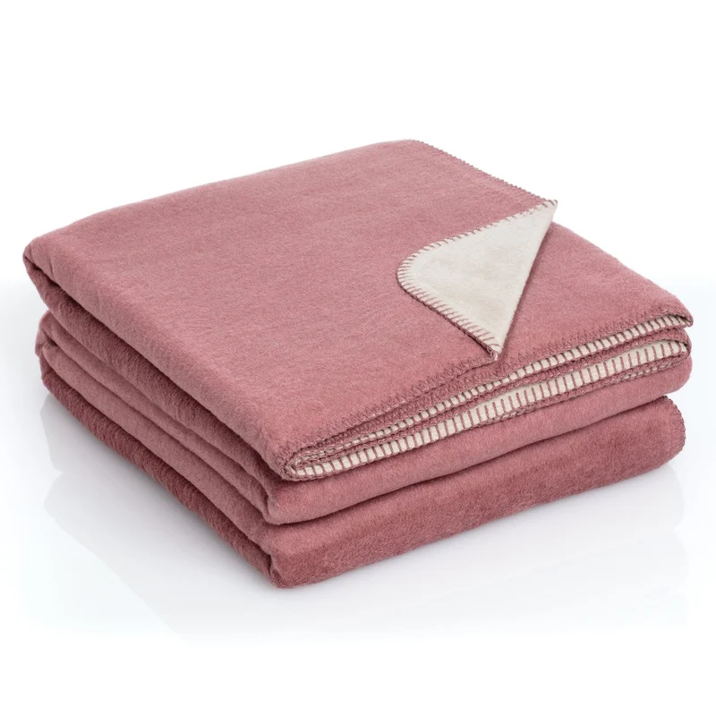 Moon Doubleface Kuscheldecke Wohndecke Baumwollmix ca. 150x200cm geketteter Rand