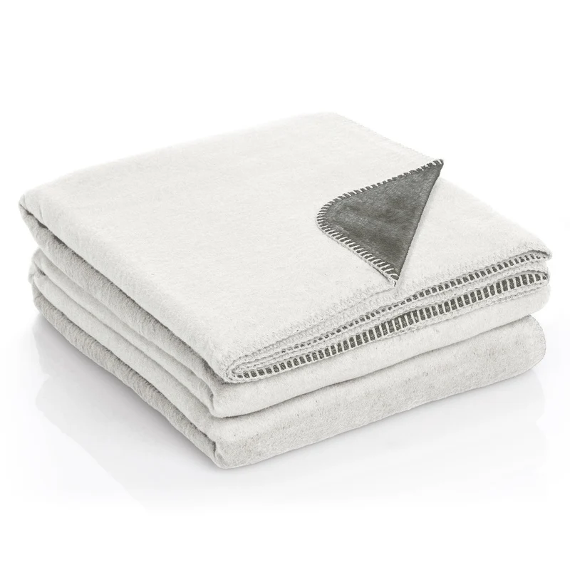 Moon Doubleface Kuscheldecke Wohndecke Baumwollmix ca. 150x200cm geketteter Rand
