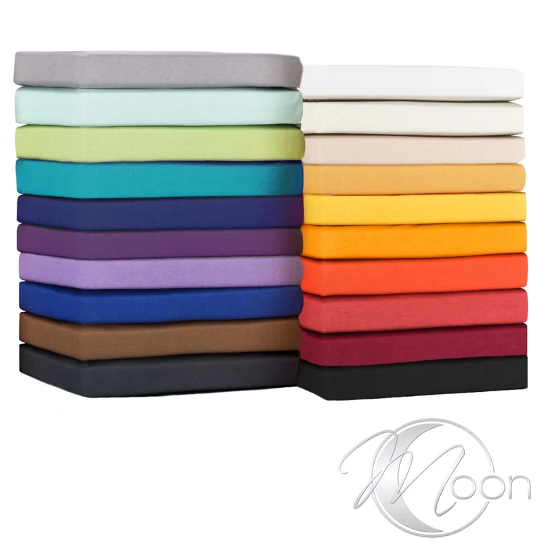 Topper Spannbettlaken Spannbetttuch Line green 160g/m² Jersey 180x200 - 200x220