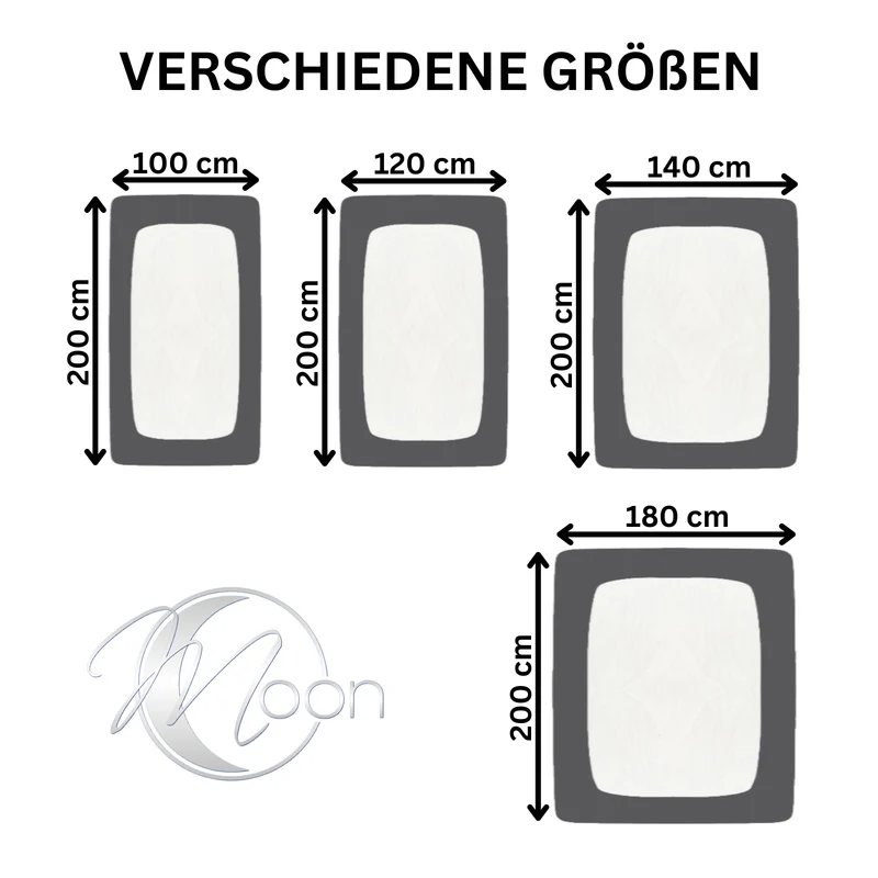 Topper Spannbettlaken Spannbetttuch Line green 160g/m² Jersey 180x200 - 200x220