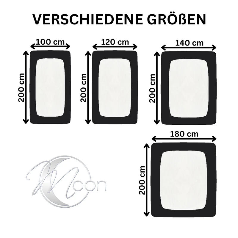 Topper Spannbettlaken Spannbetttuch Line green 160g/m² Jersey 180x200 - 200x220