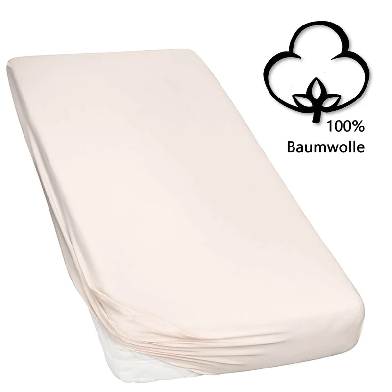 Topper Spannbettlaken Spannbetttuch Line green 160g/m² Jersey 180x200 - 200x220
