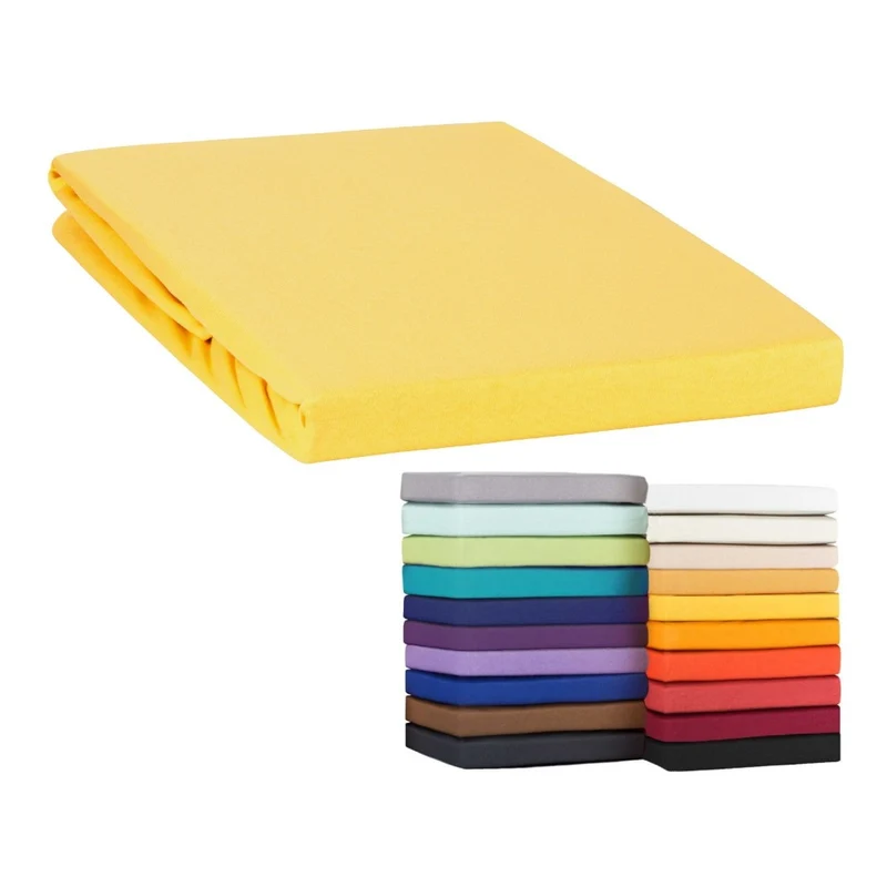 Topper Spannbettlaken Spannbetttuch Line green 160g/m² Jersey 120x200 - 120x220
