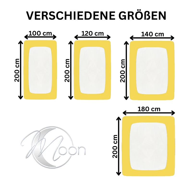 Topper Spannbettlaken Spannbetttuch Line green 160g/m² Jersey 120x200 - 120x220