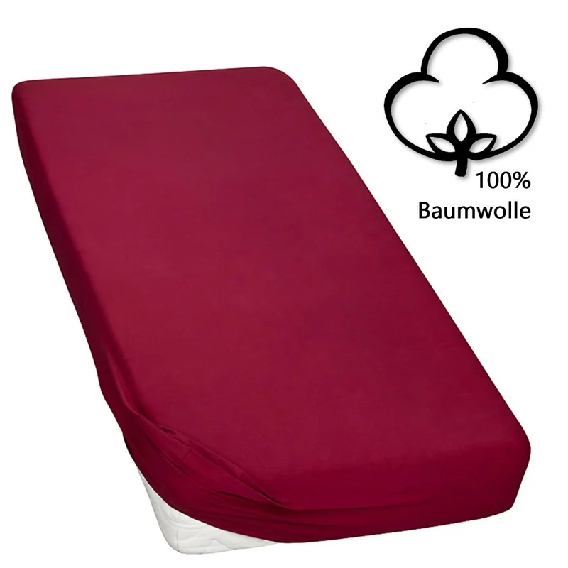 Topper Spannbettlaken Spannbetttuch Line green 160g/m² Jersey 120x200 - 120x220