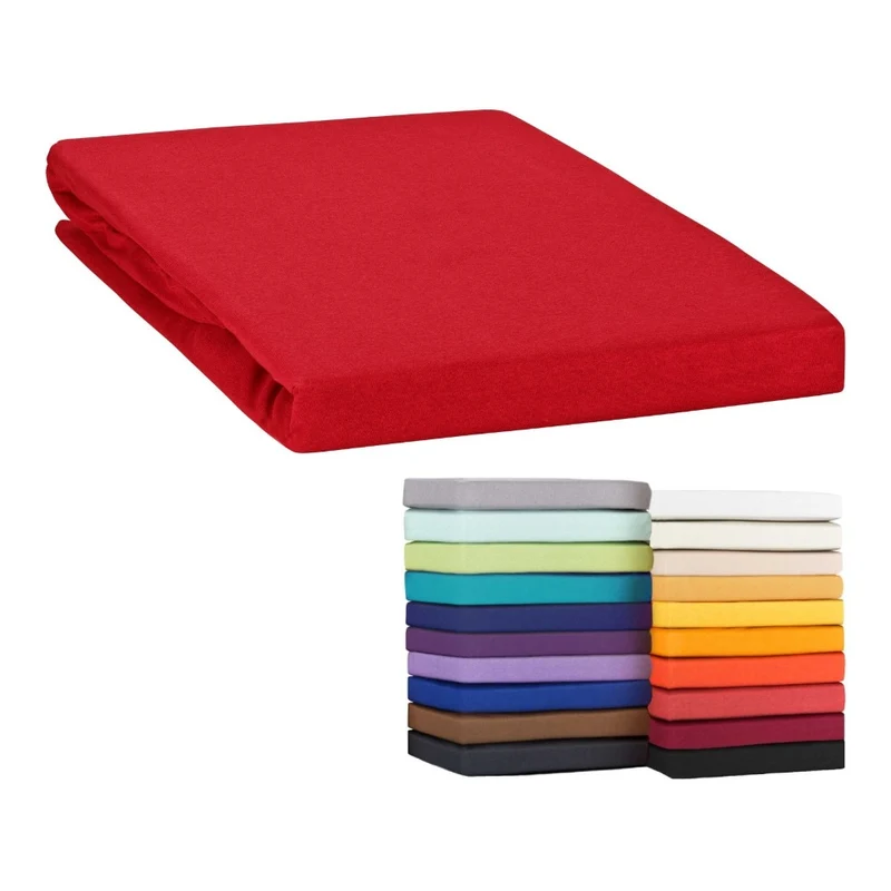Topper Spannbettlaken Spannbetttuch Line green 160g/m² Jersey 120x200 - 120x220
