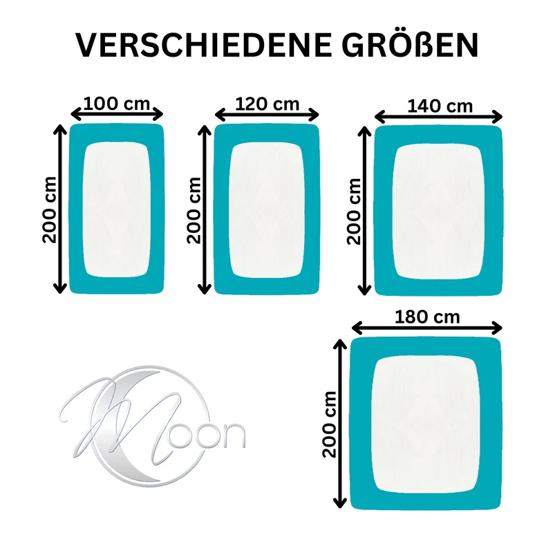 Topper Spannbettlaken Spannbetttuch Line green 160g/m² Jersey 90x200 - 100x220