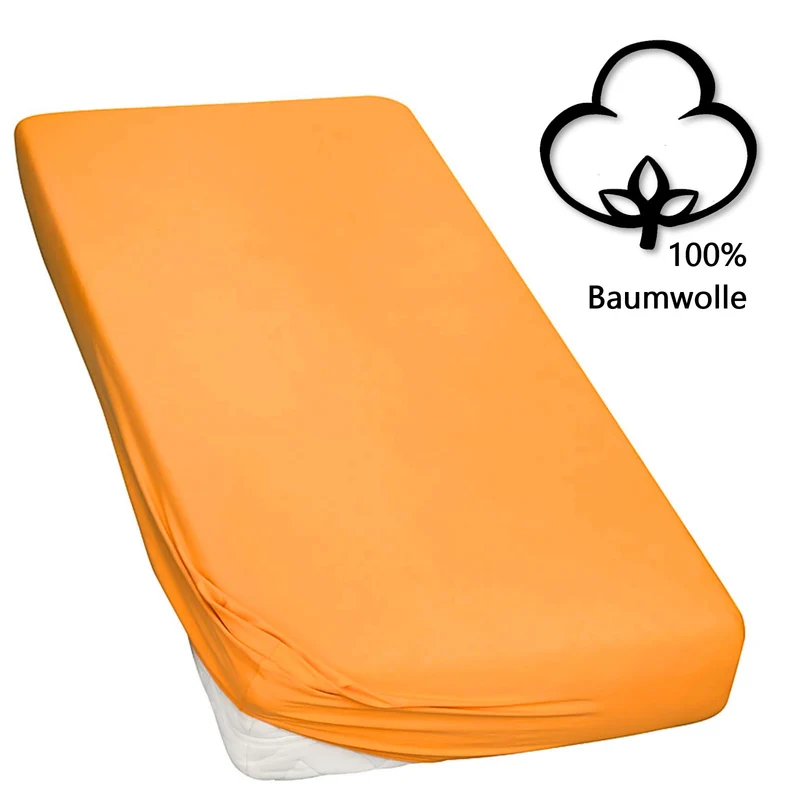 Topper Spannbettlaken Spannbetttuch Line green 160g/m² Jersey 90x200 - 100x220