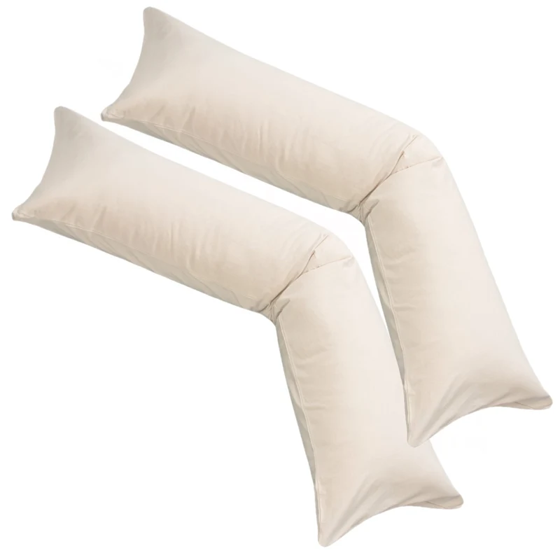 Kissenbezug XXL 40x200 Doppelpack Stillkissen Seitenschläferkissen Jersey MOON