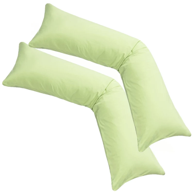 Kissenbezug XXL 40x200 Doppelpack Stillkissen Seitenschläferkissen Jersey MOON