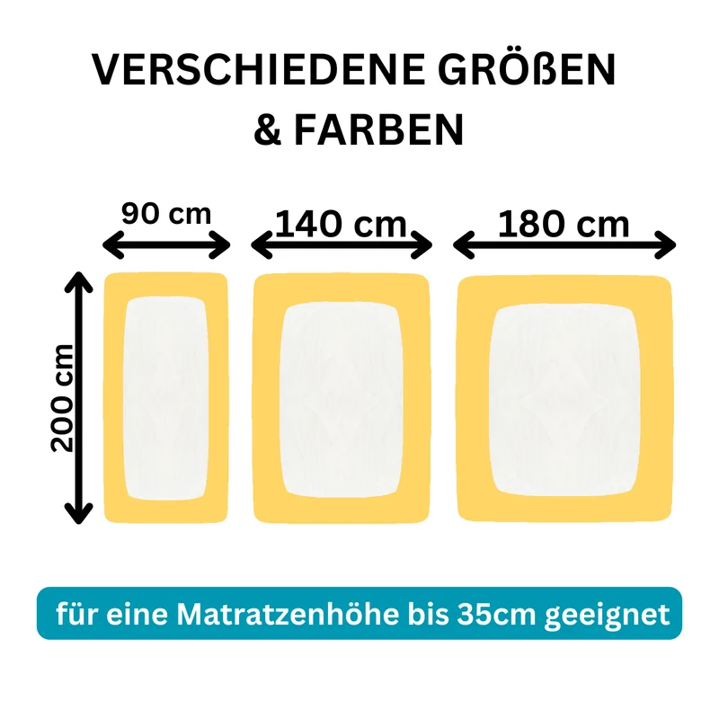 Moon Line Red Frottee Spannbettlaken 200x200