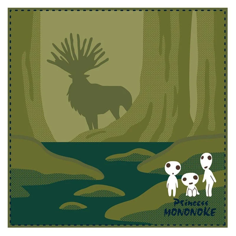 Studio Ghibli Mini-Handtuch Prinzessin Mononoke Shadow of